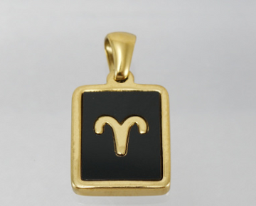 12 Zodiac Sign Constellation Golden Necklace Pendant Chain
