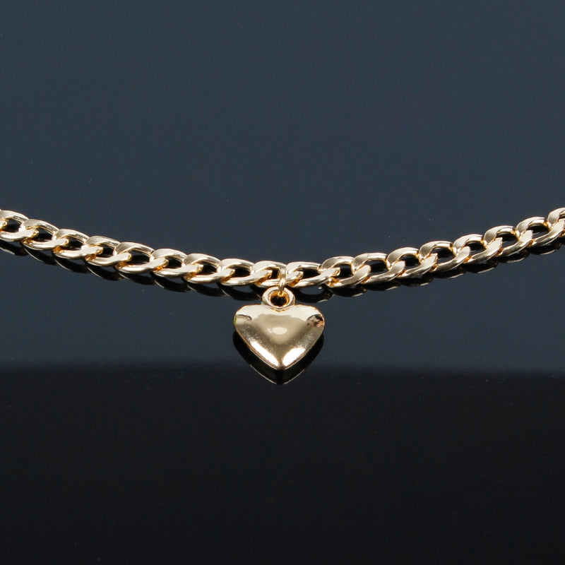 Cute Heart Lock Necklace Pendant Gold Silver Trendy Women Jewelry