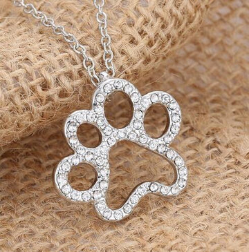 Dog Paw Cat Paw Cute Elegant Designer Pendant Necklace Jewelry