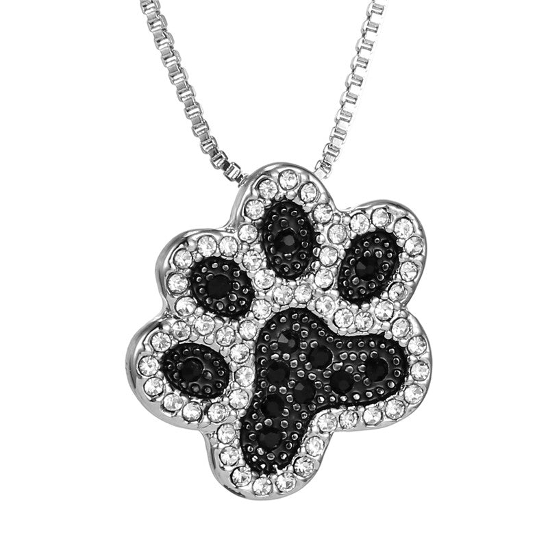 Dog Paw Cat Paw Cute Elegant Designer Pendant Necklace Jewelry