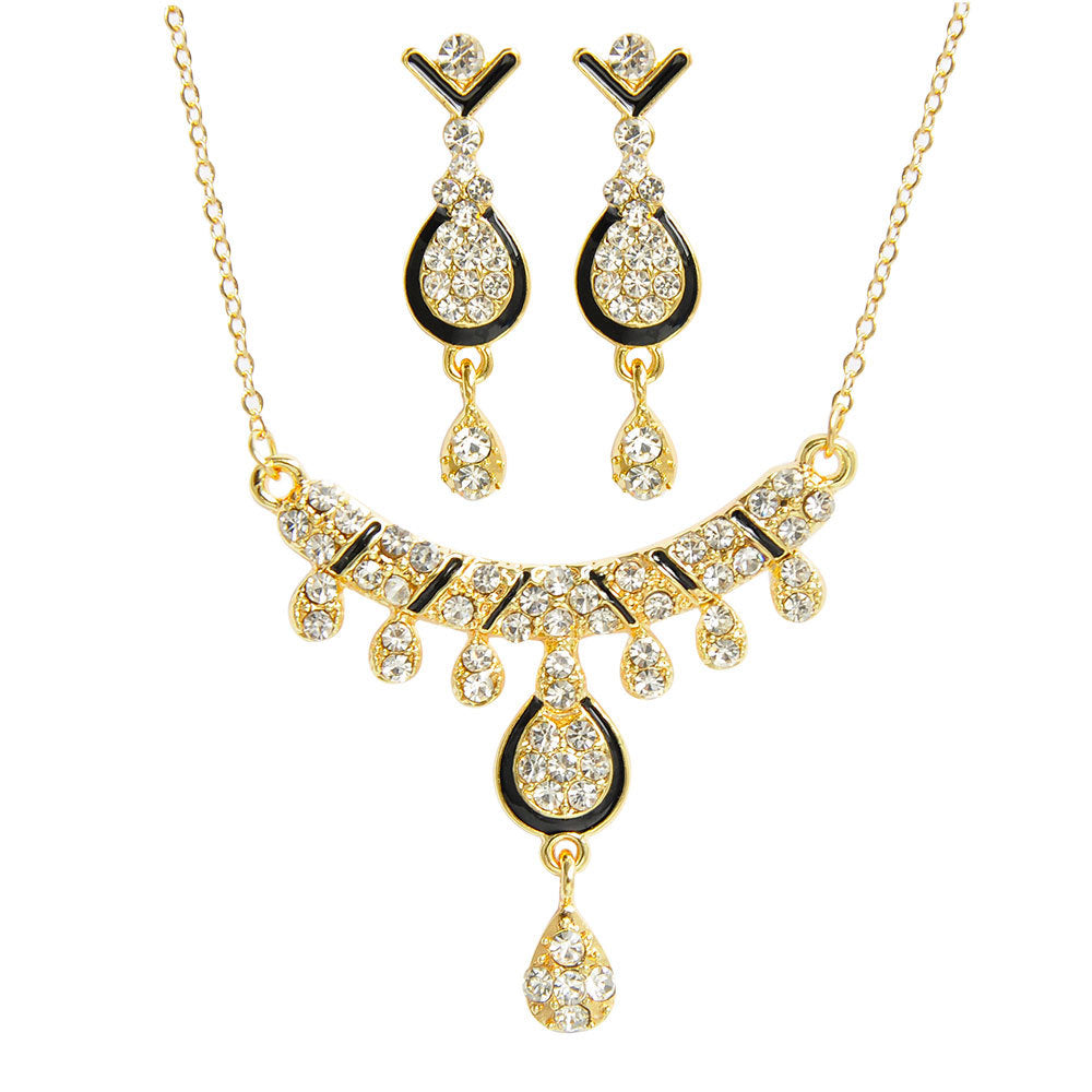 Engagement Jewelry Designer Elegant Necklace Earrings Set