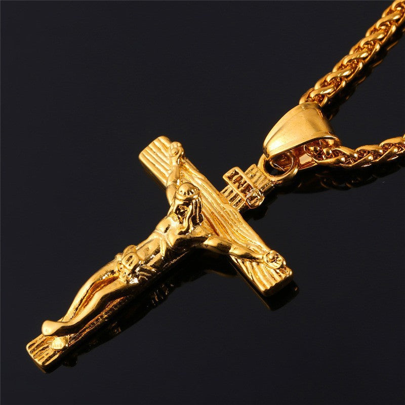 Jesus Cross Necklace Style Clavicle Chain Necklace for Women